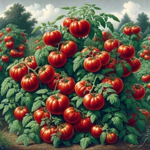 Image of rare heirloom tomatoes called Kalinka. From Garden Faerie Botanicals