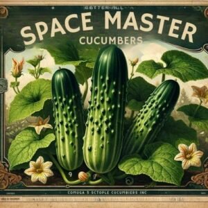 Space Master Cucumber Seeds. Garden Faerie Botanicals. A short vined variety that does not take up much room. Grown in British Columbia Canada Heritage seeds for Canadian climates